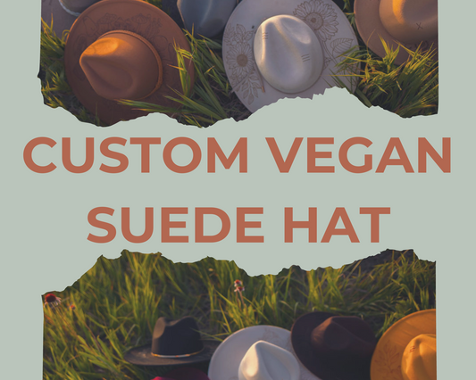 Custom Vegan Suede Hat